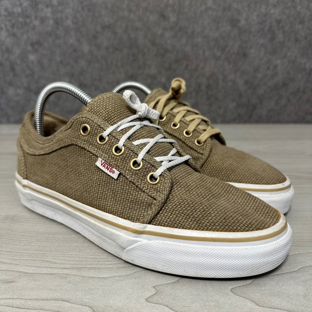 Vans Chukka‎ Low Mens 7 Brown Hemp Woven Skate Shoes VN-0NKA394